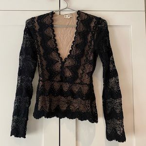 INTERMIX long sleeve evening top